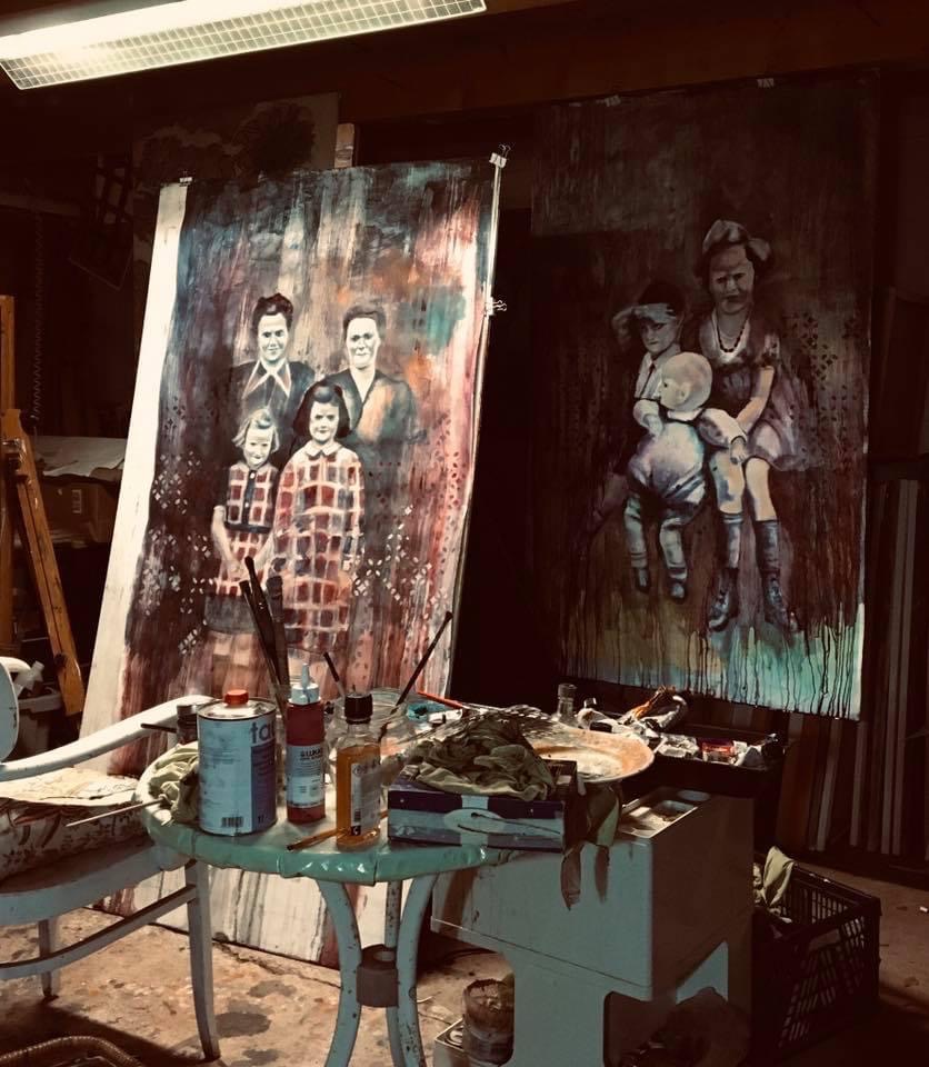 in my studio - work in process 2019